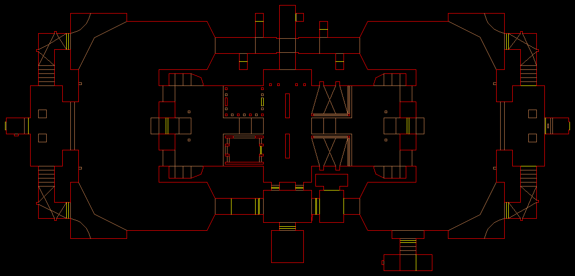PlayStation Final Doom level 9, NESSUS: Level map