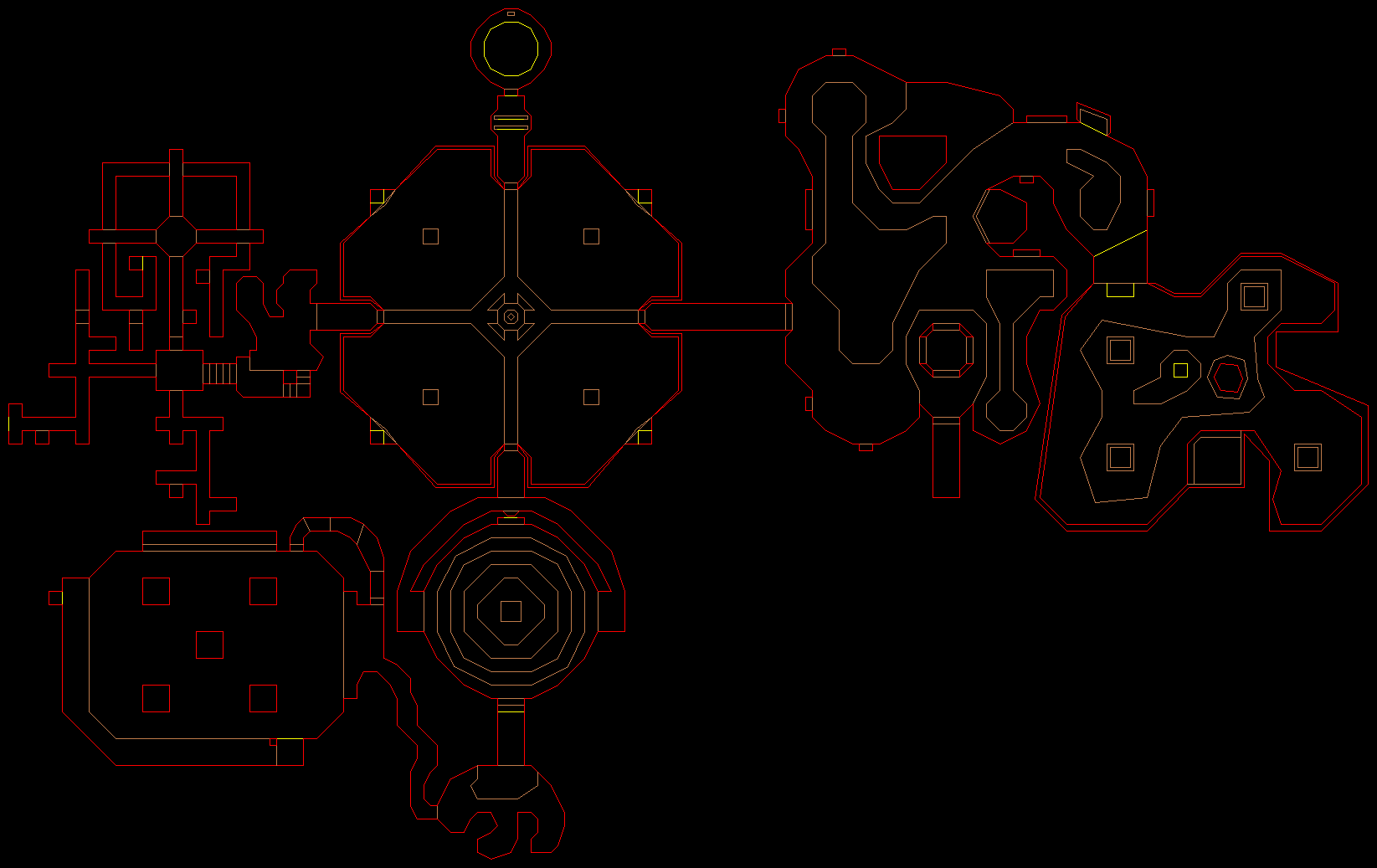 PlayStation Final Doom level 24, HECK: Level map